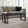 Metal Nested Coffee Tables in Black and Bronze - Henn&Hart - 2 of 4