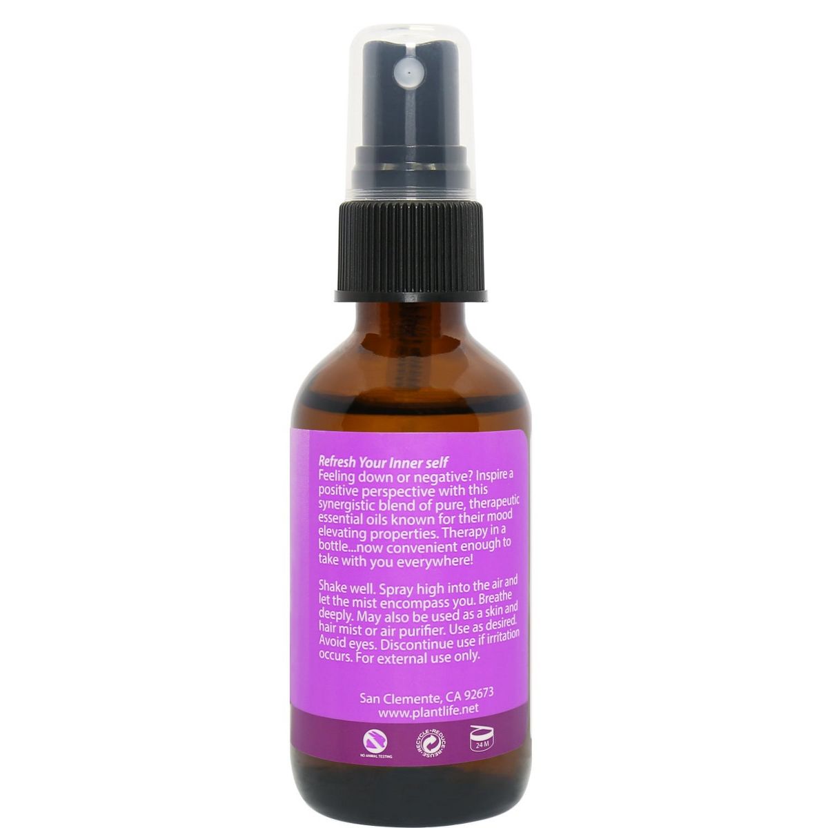 Plantlife Uplift Mist – Aromatherapy Spray with Essential Oils to Boost Mood & Energy – Bright, Refreshing – No Additives or Fillers – 2 oz - thumbnail 2