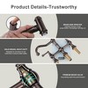 WOWOW Double Handle Bridge Kitchen Faucet with Side Sprayer in Brushed Nickel - 3 of 4