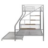 NicBex Twin Over Full Bunk Bed with Safety Guardrail and Trundle,Metal Loft Bed with Storage Staircase,Modern Bunk Beds,Bunk Beds for Bedroom - 4 of 4