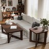 Spassway Wood Coffee Table Set Modern Coffee Table with Square End Table Living Room Table Set with Criss Cross Base for Apartment Home Office - 2 of 4