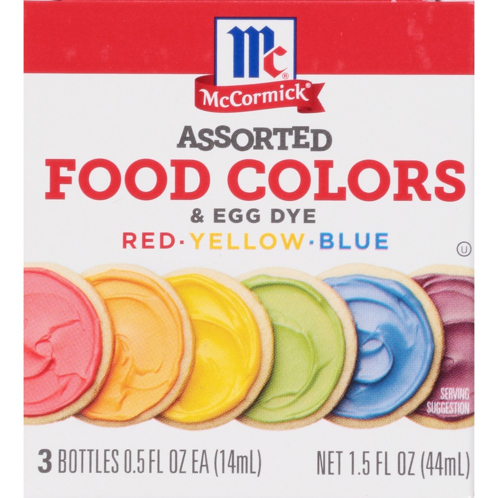 UPC 052100053080 product image for McCormick Assorted Food Colors and Egg Dye - 1.5 fl oz | upcitemdb.com