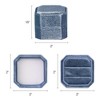 Unique Bargains Portable Double Slots Velvet Jewelry Ring Box for Proposal Engagement Wedding - 3 of 4