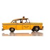 HomeRoots 13" Yellow Metal Hand Painted NYC Taxi Tabletop Sculpture - 4 of 4