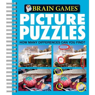 Brain Games - Picture Puzzles #4: How Many Differences Can You Find?, 4 - by  Publications International Ltd & Brain Games (Spiral Bound)