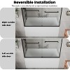 Frameless Shower Door, Sliding Glass Doors with 5/16" (8Mm) Clear Tempered Glass, Shower Door with Stainless Steel Handle for Walk In Shower - 4 of 4