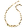 Black Bow Jewelry 14k Yellow Gold Graduated Fancy Twisted Link Necklace, 17.5 Inch - 2 of 4