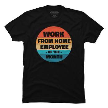 Men's Design By Humans Home office - employee of the month By RandomDudeArt T-Shirt
