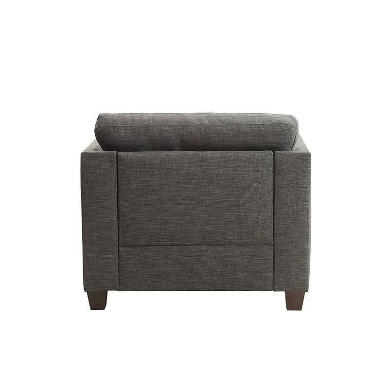 38&#34; Laurissa Chair Light Charcoal Linen - Acme Furniture, 6 of 10