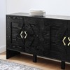 Lirago Mid Century Modern Buffet Cabinet with Storage Decorative TV Media Console Black 31.5"H x 15.75"D x 60"W - 4 of 4