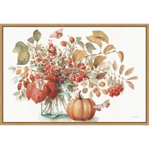 Amanti Art Autumn in Nature 01 on White by Lisa Audit Canvas Wall Art Print Framed 33 x 23-in. - 1 of 4