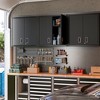 Garage Wall Mounted Storage Cabinet with Two Doors and One Shelf, Lockable Metal Wall Cabinet, Hanging Tool Cabinet for Garage Utility Room - 4 of 4