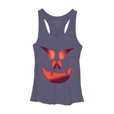 Women's Design By Humans Halloween Monster By LamaStar Racerback Tank Top