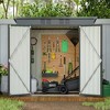 Mlmh & Kngwa 68"H All Weather Tool Shed for Garden - 3 of 4