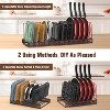 LunaLulinlk Cutting Board Organizer Rack, Expandable Pot and Pan Organizer Rack for Cabinet, Bronze - 3 of 4