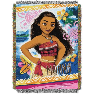 Moana Island Girl Tapestry Throw