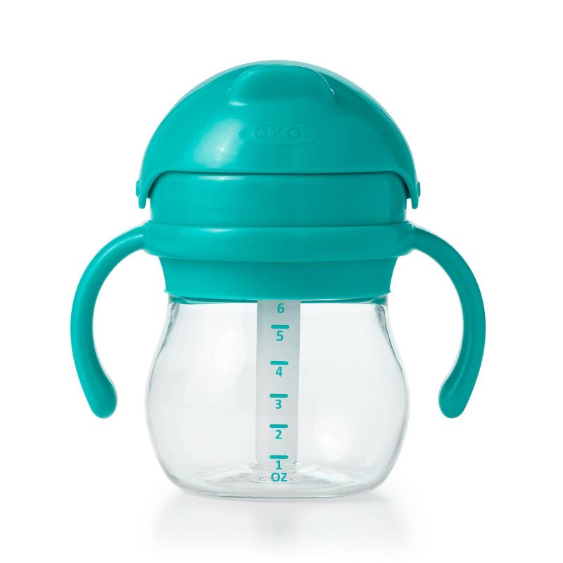 OXO Tot Transitions Straw Cup with Removable Handles - 6oz - Teal, 3 of 9