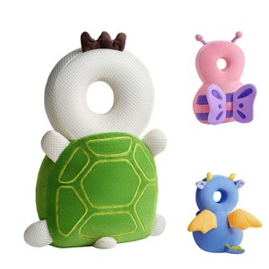 BabyBond Toddle Baby Head Protection Cushion Backpack Wear, Green Turtle - 1 of 4