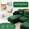 140" Chenille U-Shaped Modular Sectional Sofa with Ottoman - 4 of 4