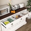 NicBex Console Table with 2 Drawers and 1 Open Bottom Storage Shelf,Stylish Entryway Table with Round Knobs,Modern Couch Table for Living Room - 4 of 4