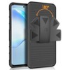Nakedcellphone Combo for Samsung Galaxy S20 Plus - Ring Grip/Stand Case and Belt Clip Holster - Black - 3 of 4
