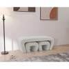 Meridian Furniture,Odelia Boucle Fabric Bench - 2 of 4