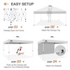 EAGLE PEAK 12x12ft Pop Up Canopy with One Sidewall, Easy Setup Event Instant Tent - 2 of 4