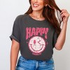 Simply Sage Market S.W.Smiley Pink Smiley Distressed Garment Dyed Tee - 3 of 4