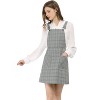 Allegra K Women's Causal Adjustable Strap Above Knee Suspender Skirts - 3 of 4