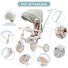 BABYYER Baby Tricycle, Foldable Toddler Balance Bike with Adjustable Push Handle, Removable Pedal and Guardrail, Tricycle for 12-72 Months - 3 of 4