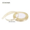 Unique Bargains Double Face Wide Satin Ribbon with Gold Edges for Wedding Bouquet - 2 of 4