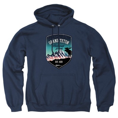 Men's Grand Teton National Park Illustrated Landscape Pull-Over Hoodie