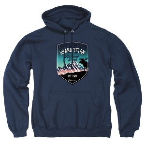 Men's Grand Teton National Park Illustrated Landscape Pull-Over Hoodie - 1 of 4