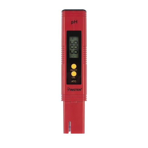 RED Pen Type Waterproof Digital PH Meter Tester LCD Display Meter Tester Pen 
