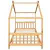 Cesicia Twin Size House Platform Bed with Headboard and Footboard,Roof Design - 4 of 4