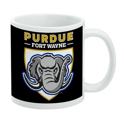 Purdue University - Fort Wayne Primary Logo Ceramic Coffee Mug Novelty Gift Mugs for Coffee Tea and Hot Drinks 11oz White