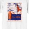 Orange Crush Woman On Seashore Men's White T-shirt - 2 of 3