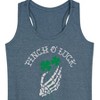 Women's - Instant Message - St. Patrick's Day Pinch Of Luck Skeleton Graphic Racerback Tank - 2 of 4