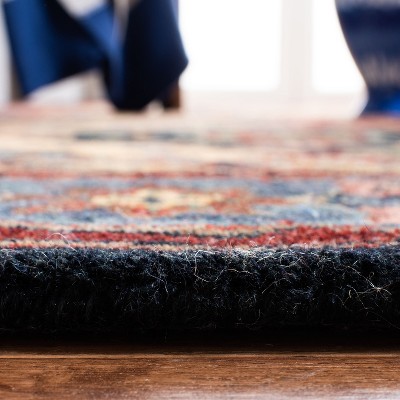 Hand-Tufted Red and Multi Wool Runner Rug 2'3" x 22'