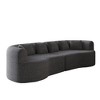 106.3" Chenille Oversized Curved Modular Sectional Sofa, 6 Pillows - 3 of 4
