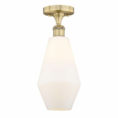 Cindyrella - 1 Light Semi-Flush Mount In Nautiical Style-14.75 Inches Tall and 7 Inches Wide