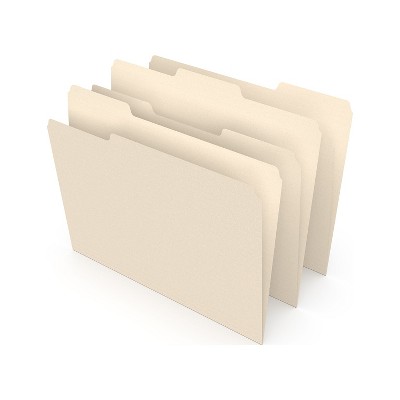 Staples Interior File Folders Letter Size Manila 100/Box (117713) 117713/TR56678