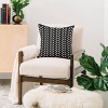 16"x16" Nick Quintero Herringbone Throw Pillow Black/White - Deny Designs: Indoor Decorative Cushion, Zipper Closure, Machine Washable - 2 of 4