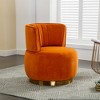 360 Degree Swivel Cuddle Barrel Accent Sofa Chairs with Wide Upholstered - 2 of 4