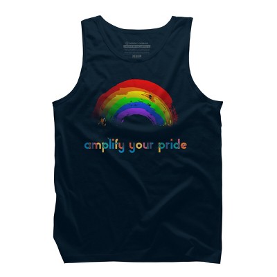 Adult Design By Humans Amplify Your Pride Rainbow By RhintoPow Tank Top