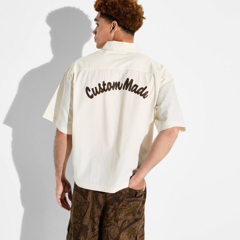 Мужские рубашки Original Use Men's Custom Made Mechanic Shirt - Original Use™ Cream M