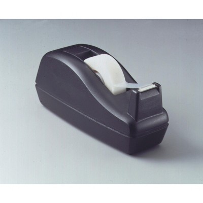 Fellowes Desktop Tape Dispenser - 1-Inch Core Heavy Base Black & Silver Design