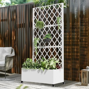 PexFix Outdoor Metal Trellis with Planter Box - 1 of 4