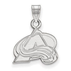 Black Bow Jewelry Sterling Silver Colorado Avalanche NHL Small Pendant - 1 of 3