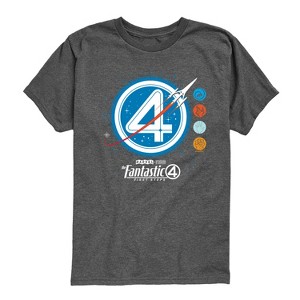 Boys' - Marvel - Fantastic Four Space Logo Short Sleeve Graphic T-Shirt - 1 of 4